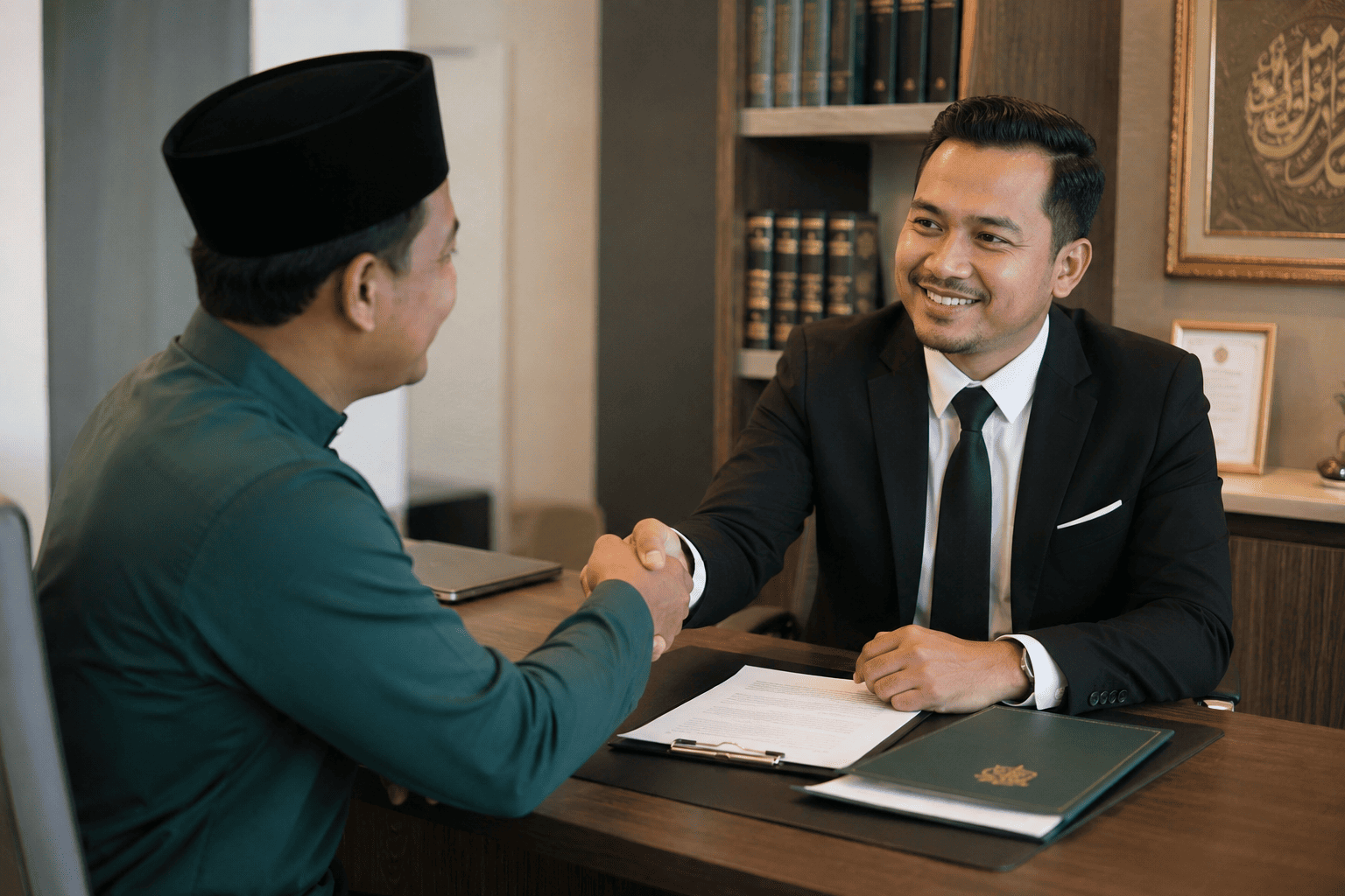 Keluarga Muslim merancang pusaka